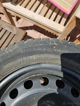 Zimní gumy na plech kolech 165/70/R14 - 1