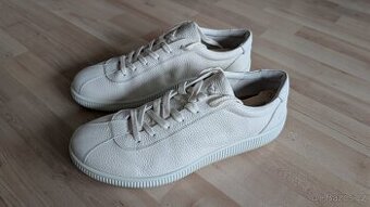 Pánské kožené tenisky ECCO soft zero, bílé, velikost 46