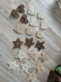 Vanocni/celorocni dekorace srdce,hvezda