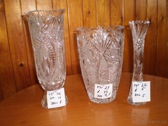 sklo - broušené - více kusů -  dědictví  ++nové++