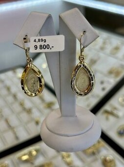 Zlaté náušnice 4,89g