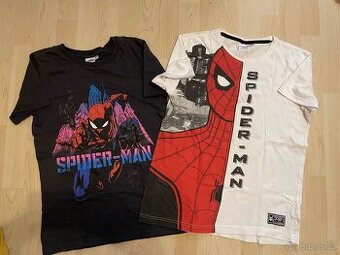 2x chlapecké tričko Spiderman, vel. 158/164