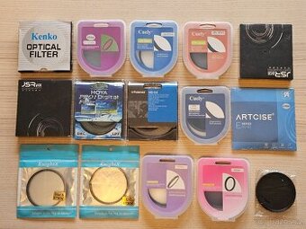 Prodám filtry 67mm a 77mm  různých velikostí a značek