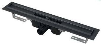 Alcadrain set podlahového žlabu a roštu 75cm v černé