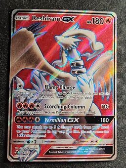 Pokémon Karta Reshiram GX 65/70 2018 NM