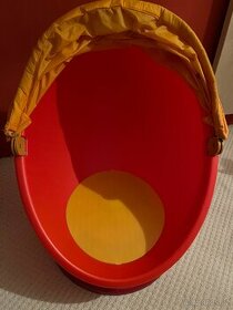 IKEA vajíčko točící křeslo oranžovo červené