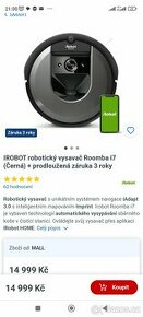Robotický vysavač iRobot Roombai7