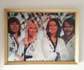 Prodám barevný obrázek skupiny ABBA 40x60 cm
