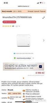 Prodám mrazák