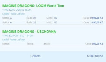 Imagine Dragons Praha 11/6