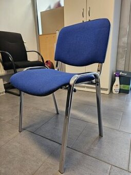 židle kancelářská modrá 8ks