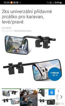 Zpětná zrcátka pro karavan