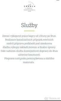 Výkopové práce Bagrem + zapujčení minibagru - 1