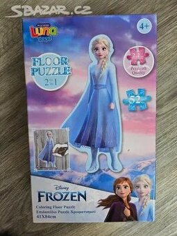 Floor puzzle Frozen - oboustranné puzzle Elsa