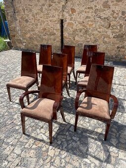 Art Deco židle 8ks