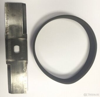 Nůž, drážkovaný řemen a vypínač drtiče Florabest FMH 2400 B2