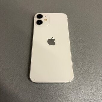 iPhone 12 mini 128GB bílý, 100% baterie, 12 měsíců záruka