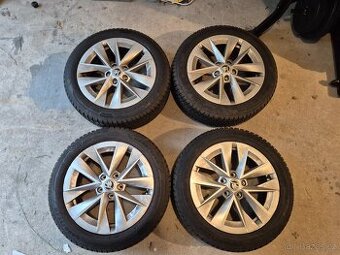 ALU kola ŠKODA"Rotare"ET46 5x112 Zimní pneu 205/55/R17