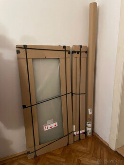 Vanová zástěna 90x150cm Riho SCANDIC NXT 109, levá, chrom, s