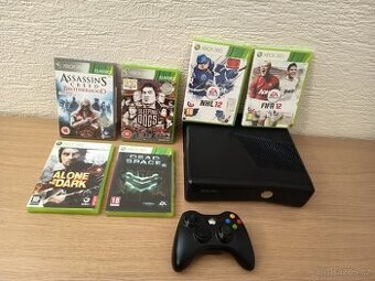 Xbox 360 Slim + 6 Her