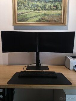 2x24" Samsung monitor + AlzaErgo Arm D30B