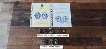 Německo bojové, válečné odznaky.