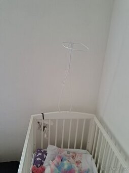 Postýlka s kolébkou a šuplíkem