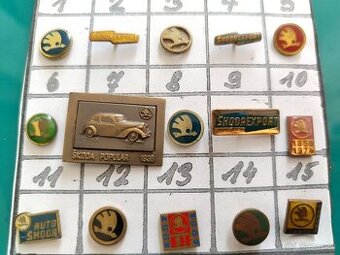 ŠKODA - AUTO - SBÍRKA ODZNAKŮ.