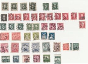 Staré poštovní známky ČSR Československo Masaryk atd