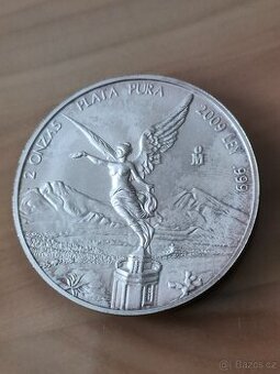 Ag 2 OZ Mexiko Plata Pura 2009