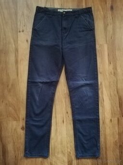 Chlapecké tm. modré Denim kalhoty - slim vel. 164