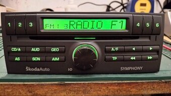 Autorádio Škoda Symphony - Originál + PIN, plně funkční