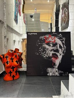 TISK NA PLATNO + RAM obraz 90x90 cm CALIGULA