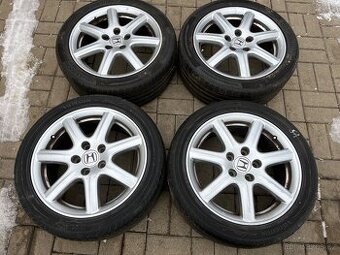 4x litá kola HONDA 5x114 R17, letní pneu