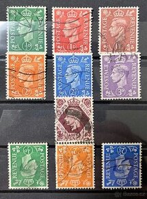 Známky Anglie 1941, Mi# 221/227