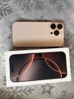 Apple IPhone 16 pro 128GB, DESERT TITAN Jako nový  Top