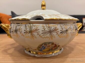 Porcelán Tři Grácie - polévková mísa