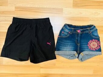 Dívčí kraťasy/šortky vel.128