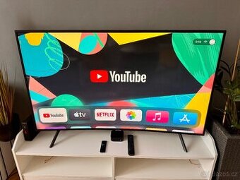 55" 4K prohnutá TV Samsung + Apple TV set