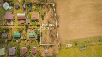 Prodej, pozemek pro rekreaci individuální, 1909 m², Ledce