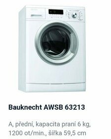 Pračka slim Bauknecht A+++