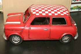 Plechový Model Mini Cooper Checkered Roof