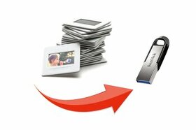 Prodej diarámečku, Skenování diapozitivů na USB FlashDisk