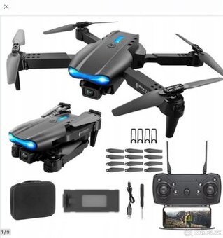 DRON E99 4K KAMERY VYHÝBÁNÍ SE PŘEKÁŽKÁM WIFI AKUMULÁTOR