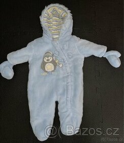 Zimni overal BABY Blue jako nový vel 0-3 mes