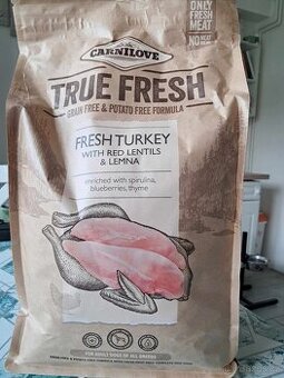 Prodám granule Carnilove True Fresh – krůta 4 kg
