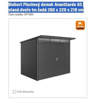 Plechový zahradní domek AvantGarde A5