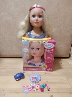 česací hlava zn.Baby born .. 50,- balíkovna