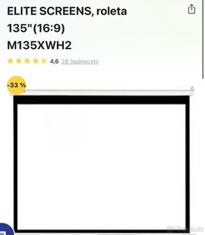 Projekční plátno / roleta ELITE SCREENS