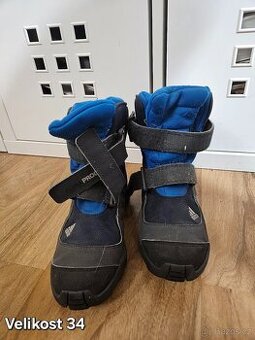 Dětské zimní boty Adidas modré velikost 34